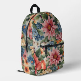 Phantastische, raffinierte und farbenfrohe Sommer- Bedruckter Rucksack