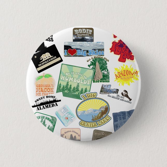 Phantastische Reiserollage Button (Vorderseite)