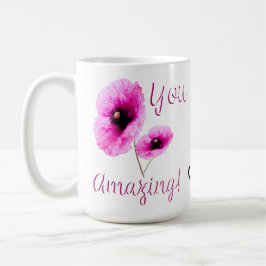 Phantastische rosafarbene Bläschen Kaffeetasse