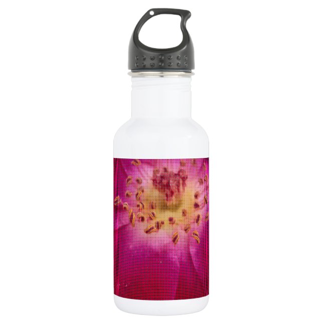 Phantastische Rose.jpg Edelstahlflasche (Vorderseite)