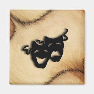 Phantastische rustikale Comedy und Tragedy Theater Magnet