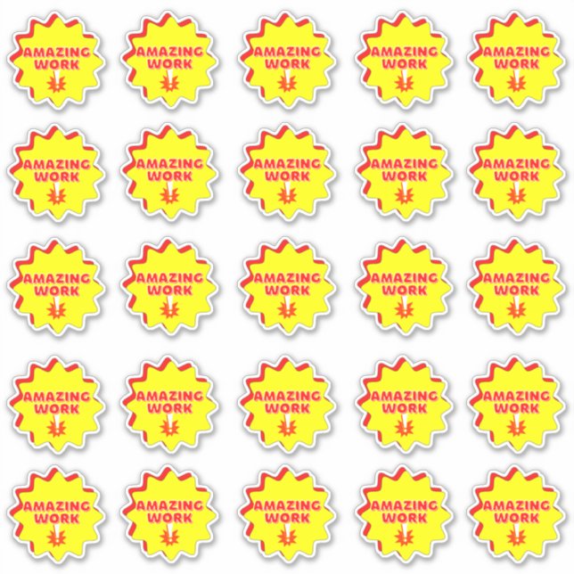 Phantastische Schulungsspende - Teacher Stickers P Aufkleber (Vorderseite)