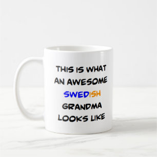 phantastische schwedische Oma Kaffeetasse