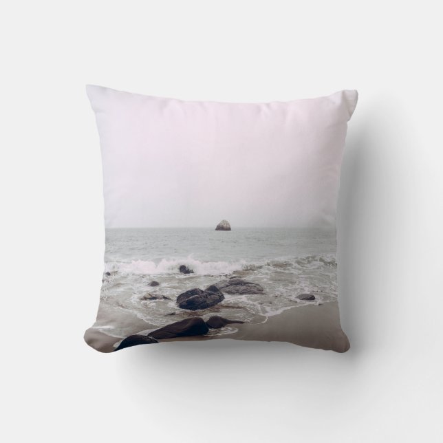 Phantastische Sicht auf den Strand Kissen (Vorderseite)