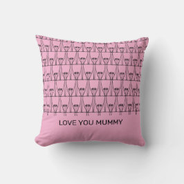 Phantastische Silhouette Coconut Trees Mummy Kissen