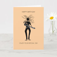 Phantastische Silhouette Gitarrist Geburtstag
