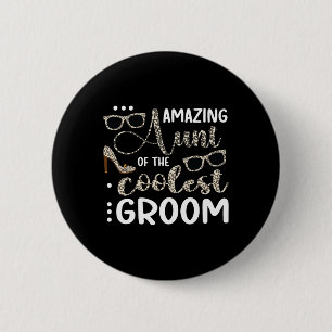 Phantastische Tante der Groomtte Button