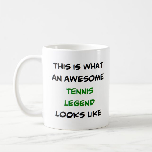 phantastische Tennislegende Kaffeetasse (Links)