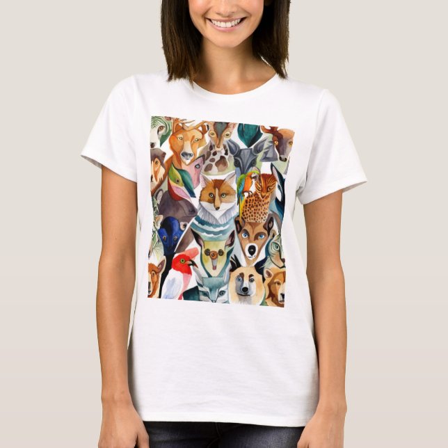 Phantastische Tiere T-Shirt (Vorderseite)