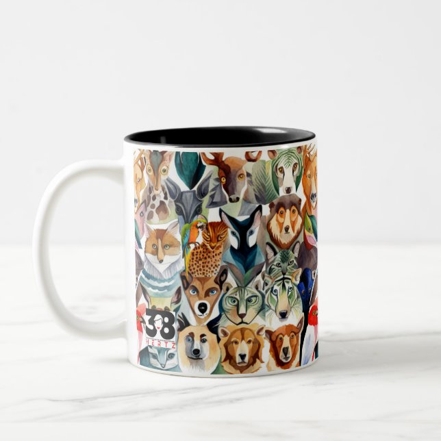 Phantastische Tiere Zweifarbige Tasse (Links)