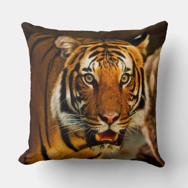 Phantastische Tiger-Schließung Kissen (Vorderseite)
