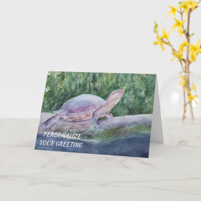 Phantastische Tropenkröte individuell einstellbar Karte (Gelbe Blume)