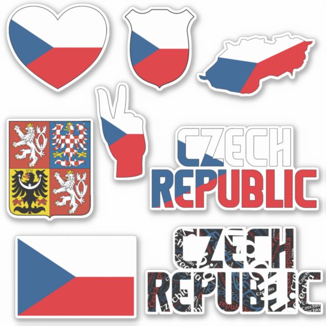Phantastische Tschechische Republik - Staatssymbol Aufkleber (Vorderseite)