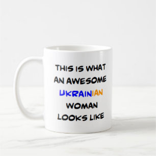 phantastische ukrainische Kaffeefrau Tasse