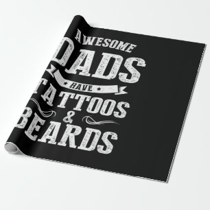 Phantastische Vater des Vaters haben Tattoos Geschenkpapier