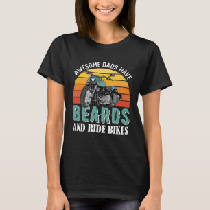 Phantastische Vater haben Bären Funny Motorrad Dad T-Shirt