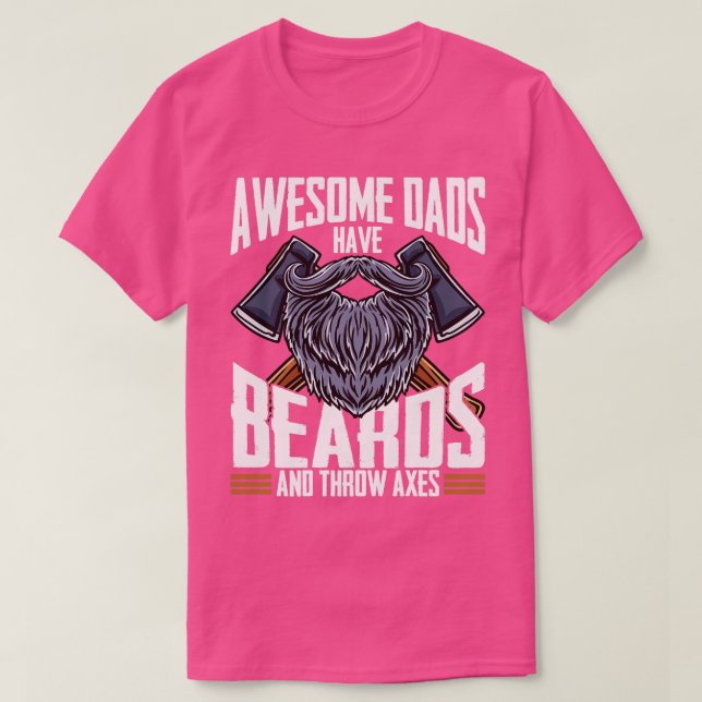 Phantastische Vater haben Bärte und Häkchen T-Shirt (Design vorne)
