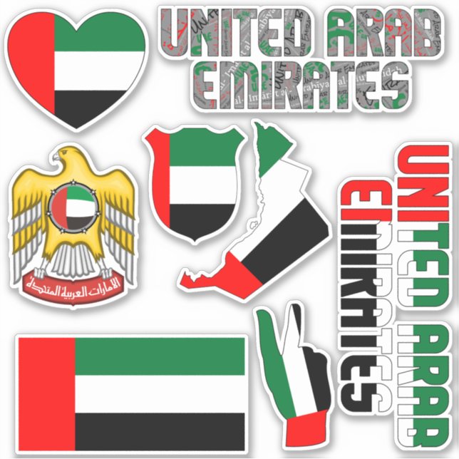 Phantastische Vereinigte Arabische Emirate Aufkleber (Vorderseite)