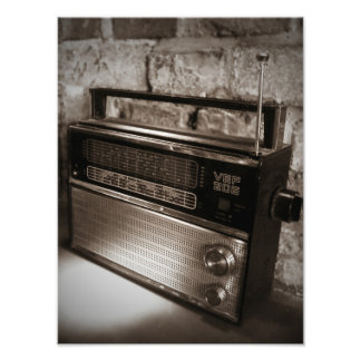 Phantastische Vintage Radiodruckmaschine Fotodruck