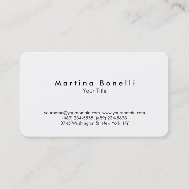 Phantastische Visitenkarte mit gerundeter Ecke (Vorderseite)