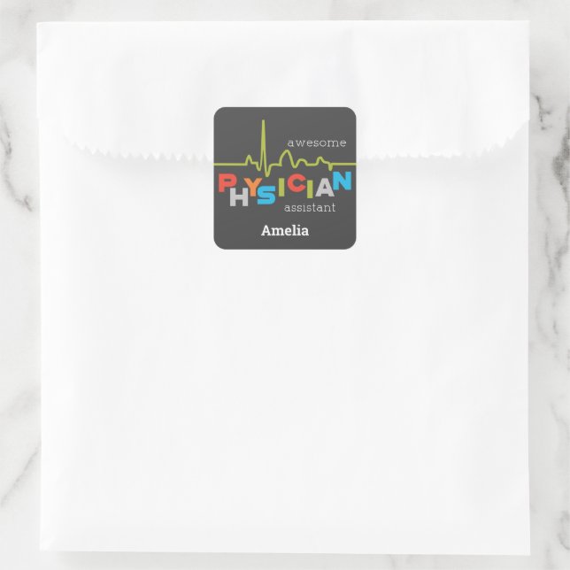 Phantastische Woche des Arztes Quadratischer Aufkleber (Tasche)