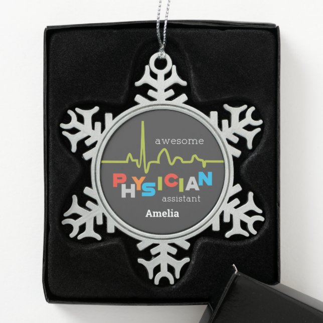 Phantastische Woche des Arztes Schneeflocken Zinn-Ornament (Box)