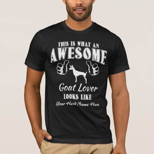 Phantastische Ziege Lover Nigerianische Zwergziege T-Shirt (Vorderseite)