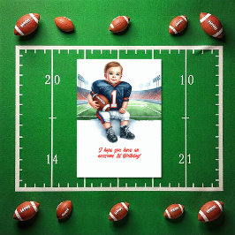 Phantastischer 1. Geburtstagsfußball Karte