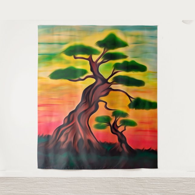 Phantastischer Abend Wandteppich (Vorderseite)