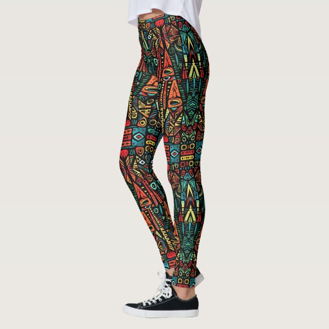 Phantastischer Abstrakter Pop Mode Leggings (Links)