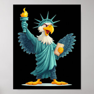 Phantastischer Adler in Liberty Statue Look Poster
