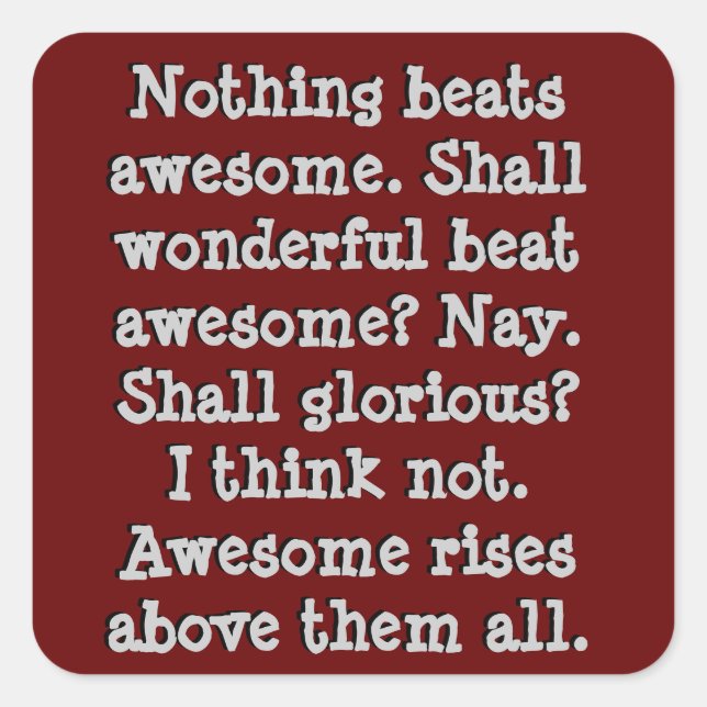 Phantastischer Aufkleber (Vorderseite)