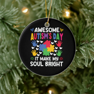 Phantastischer Autismus - Tag, an dem mein Soul st Keramik Ornament