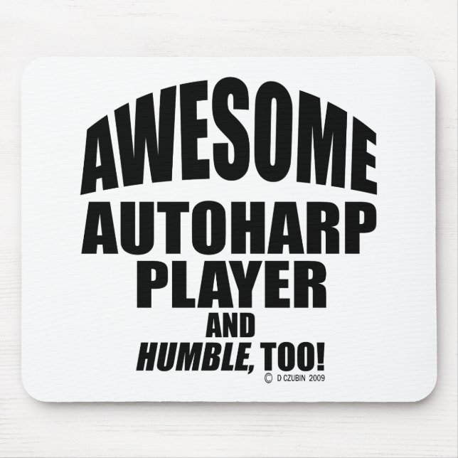 Phantastischer Autoharp-Player Mousepad (Vorne)
