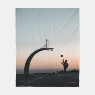Phantastischer Basketballkorb Fleecedecke