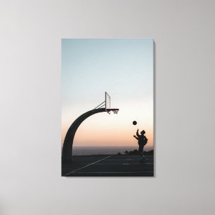 Phantastischer Basketballkorb Leinwanddruck
