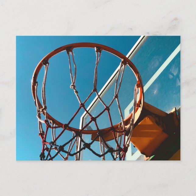 Phantastischer Basketballkorb Postkarte (Vorderseite)