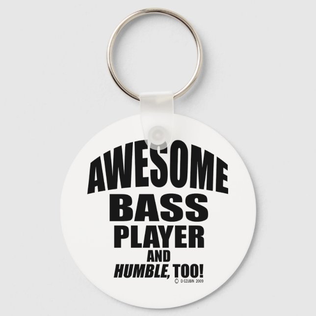 Phantastischer Bass Player Schlüsselanhänger (Vorderseite)