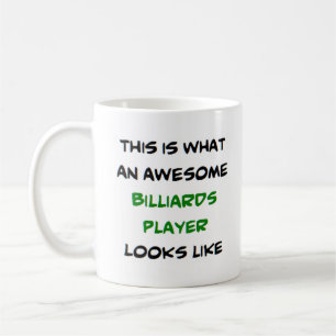 phantastischer Billardspieler Kaffeetasse