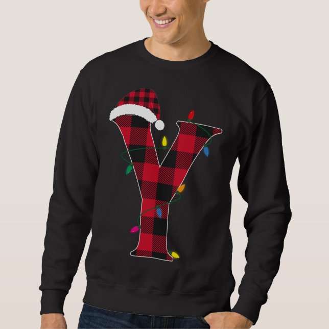 Phantastischer Buchstabe Y Anfangsname Buffalo Kar Sweatshirt (Vorderseite)