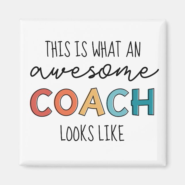 Phantastischer Coach | Bester Coach je | Funny Coa Magnet (Vorne)
