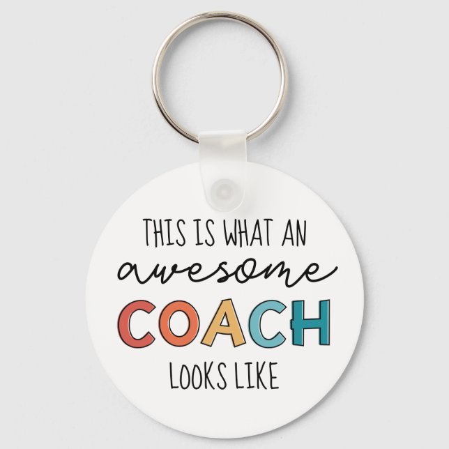 Phantastischer Coach | Bester Coach je | Funny Coa Schlüsselanhänger (Vorderseite)