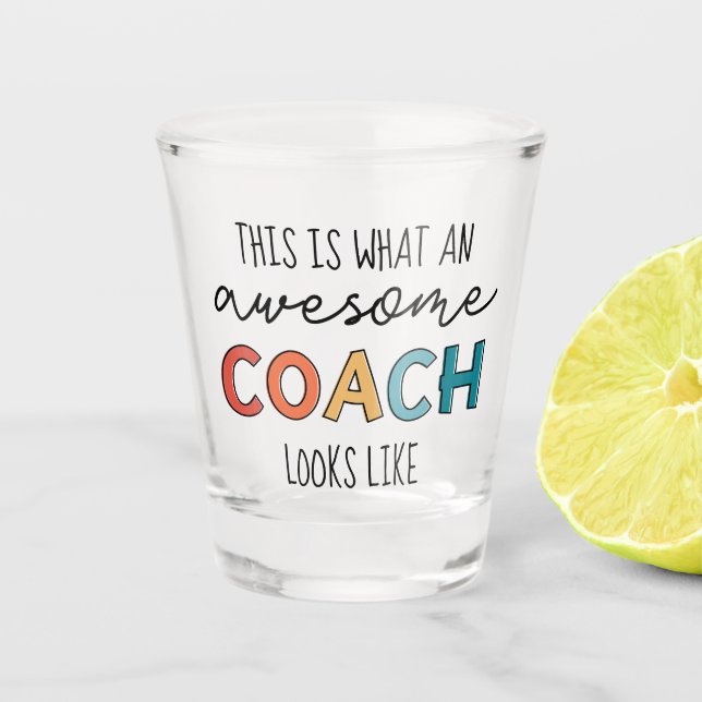 Phantastischer Coach | Bester Coach je | Funny Coa Schnapsglas (Vorderseite)