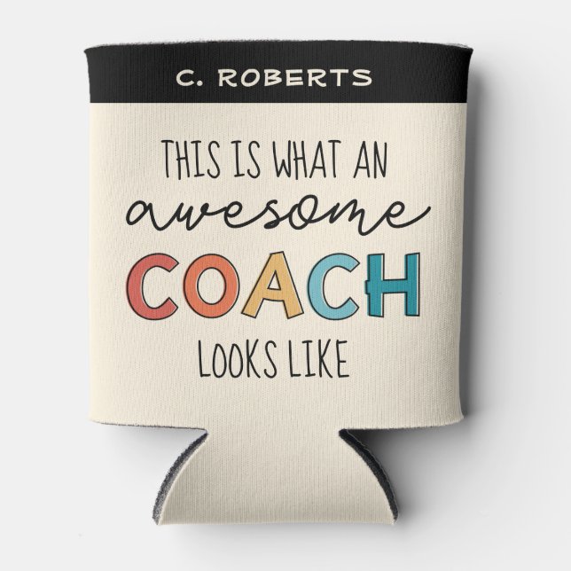 Phantastischer Coach | Personalisiert Best Coach G Dosenkühler (Vorderseite)