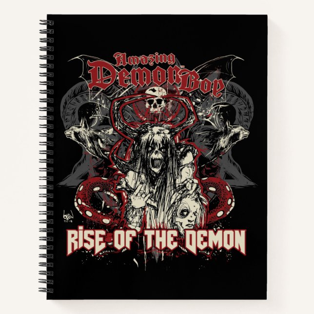Phantastischer Dämonenboy-Aufstieg des Dämons Notizbuch (Vorderseite)