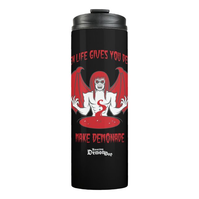 Phantastischer Dämonenboy demonade Thermal Tumbler Thermosbecher (Vorderseite)