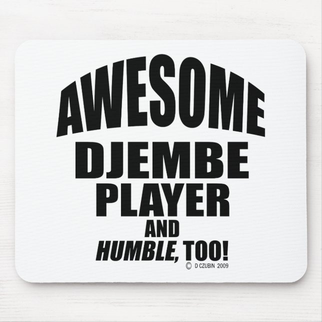 Phantastischer Djembe Player Mousepad (Vorne)