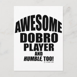 Phantastischer Dobro-Player Postkarte