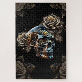 Phantastischer, dunkler Steampenschädel