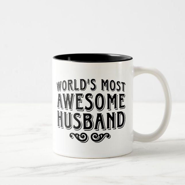 Phantastischer Ehemann Zweifarbige Tasse (Rechts)